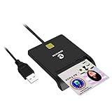 ZOWEETEK CAC Card Reader Military, Smart Card Reader DOD Military USB Common Access CAC, Compatible with Windows, Mac OS and Linux