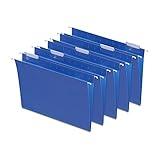 Staples Hanging File Folders, 1/5-Cut Tab, Letter Size, Includes Tabs & Paper Inserts, Perfect for Home, Office, Classroom, 25-Pack, Blue