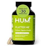 HUM Flatter Me Digestive Enzymes Bloating Supplement - Fast-Acting Bloat Relief for Digestive Health & Debloating Multi Enzyme | Bloat Pills, Anti Bloat Pills, Vegan 60 Servings
