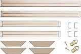 DIY Solid Wood Canvas Frame Kit 11x14 Inch with Stretch Bar - Oil Painting & Wall Art - Custom Frames for Paintings & Canvases - Easy Build Stretching System - Accessories