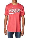 Coca-Cola Mens Coke Classic T Shirt, Red Heather, X-Large US