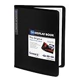 Sooez 30-Pocket Binder with Plastic Sleeves 8.5x11 (Black), Heavy Duty Art Portfolio Folder with Clear Sheet Protectors, Display 60 Pages, Presentation Book for Artwork, Document Organizer Binder