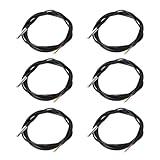 Ransanx 6PCS DS18B20 Temperature Sensor 2M Waterproof Temperature Probe Suitable for Arduino, xiao,ESP32 etc Development Boards Stainless Steel Probe Temperature Range (-55℃~ +125℃)