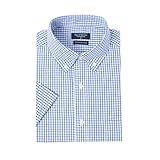 Year In Year Out Wrinkle Free Dress Shirts for Men Regular Fit Short Sleeve Button Down Shirts Business Casual Shirts(YY167,M)