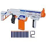 NERF N-Strike Elite Retaliator Blaster, Stock, Grip, Barrel, 12-Clip, 12 Darts, Outdoor Toys for Kids 8+ (Amazon Exclusive)
