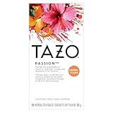 TAZO Passion Herbal Tea Bags, Hot or Iced, Caffeine Free, 20 Total Tea Bags