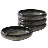 Uaral Appetizer Plate,Salad Plate,Stoneware Serving Dishes,Japanese Side Dishes,Set of 4, 5.5 inch(Midnight Blue)