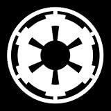 EvolveFISH SW Imperial Galactic Empire Weatherproof Vinyl Decal - [White][5"]