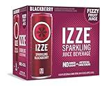 IZZE Sparkling Juice Beverage Blend, Blackberry, No Sugar Added, 8.4 FL OZ, 6 Cans