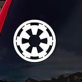 SoCoolDesign Galactic Symbol for The Empire Car Window Vinyl Decal Sticker 4" Wide (White)