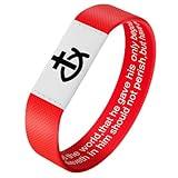 Bible Verse Bracelet, Wearable Scripture Bracelets Jesus Bracelet for Spiritual Enrichment, Bible Verse Tapped via Smartphone, Christian Bracelet for Women, Men and Teens