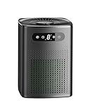 Air Purifiers for Bedroom, HEPA Covers Up to 302 sq.ft Room, 24db Sleep Model, Night Lighting, 3 Timers, with Aromatherapy for Bedroom, Dorm Room, Apartment, Kitchen-HY1800 (Light-Black)
