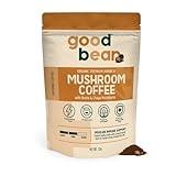 goodBean Mood and Immune Support Ground Coffee, Organic Arabica Coffee with Reishi & Chaga Mushrooms, Medium Roast, 12 Ounce Bag