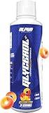 Alpha Supps Glycerol+ Liquid Pump Formula - High-Performance Stimulant-Free Liquid Glycerol and Citrulline Supplement for Enhanced Hydration, Endurance & Muscle Pumps (31 Servings, Peach Rings)
