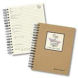 Write it Down series by Journals Unlimited, Guided Journal, Films, A Movie Lover's Journal, Full-size 7.5"x 9", Kraft Hard Cover, Made in USA