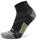 Balega Enduro Arch Support Performance Quarter Athletic Running Socks for Men and Women (1 Pair), Black, Medium