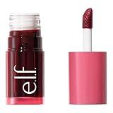e.l.f. Sheer For It Blush Tint, Multi-Use, Long-Lasting Lip & Cheek Makeup, Creates A Natural Flush Finish, Vegan & Cruelty-Free, Left On Red