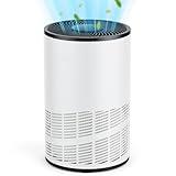 Sweetcrispy Air Purifiers for Home Bedroom, Air Cleaner with HEPA 3-in-1 Filter, Quiet Air Purifier with Sleep Mode Speed Control Timer for Odor Dust Smoke Pollen