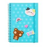 Claire's Accessories Silicon Notebook with Cat, Rainbow, Bear, and More!