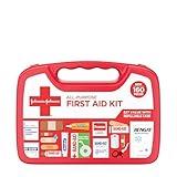 All-Purpose Portable Compact First Aid Kit for Minor Cuts, Scrapes, Sprains & Burns, Home, Car, Travel, Camping & Outdoor Emergency Kit, FSA/HSA Eligible, 160 Pieces