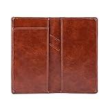 Aurya Leather Checkbook Covers for Personal Checkbook, Checkbook Holder with Free Vinyl Divider, Checkbook Cover for Duplicate Checks for Men and Women