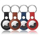 4 Pack AirTag Holder, Airtag Keychain for Apple Air tag, Air Tag Holder Protective Tracker Cover for Backpacks, Keys, Bags, Pets, and Luggage (Multi-Color)