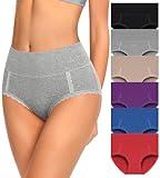 MISSWHO High Waisted Underwear Womens Cotton C Section Postpartum Stretch Panties Tummy Control Briefs Ladies Size Medium 6 Pack
