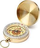 1 PCS Camping Survival Compass Metal Compass Kids Compass for Hiking Camping Hunting Outdoor Military Navigation Tool
