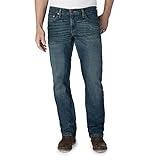 Levi Strauss Signature Gold Men Straight Fit Jeans, Bigfoot-Waterless, 40W x 32L