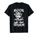 Book Wyrm Fantasy Book Lover Dragon Fairytale Bookish T-Shirt