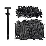 150Pcs Nylon Universal Cable Tie Buckle for Car, Automotive Zipper Clips, Heavy Duty Plastic Rivet T Zip Ties Style, Zippered Trim Clip Auto Parts, Button Ziptie Bumper Retainer Fender Liner Fastener