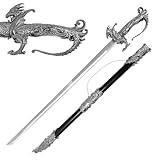 Saint George Dragon Saber - Intricately Designed Dragon Sword, Exquisite Fantasy Knight Collections for Collectors