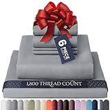 BELADOR Silky Soft Sheet Set - Luxury 6 Piece Bed Sheets for Queen Size Bed, Secure-Fit Deep Pocket Sheets with Elastic, Breathable Hotel Sheets & Pillowcase Set, Wrinkle Free Oeko-Tex Sheets