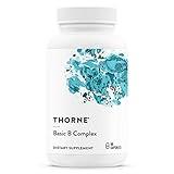 THORNE - Basic B-Complex - Tissue-Ready Vitamin B Complex Supplement with Choline - Supports Cellular Energy Production, Brain Health, Red Blood Cell Formation* - Gluten-Free, Dairy-Free - 60 Capsules
