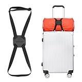 Luggage Straps Bag Bungees for Add a Bag Easy to Travel Suitcase Elastic Strap Belt (Black) …