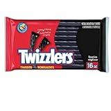 Twizzlers Black Licorice Twists (Pack of 4)
