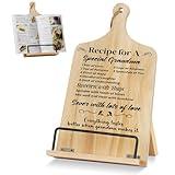 Funistree Gifts for Grandma, Grandma Gifts for Mothers Day from Grandkids, Cookbook Stand, Birthday Gift Recipe Book Holder Stand, Kitchen Baking Presents, Best Grandma Ever