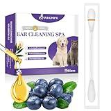 VVHOMIFE 2-in-1 Pet Ear Cleaner Swabs – Natural & Gentle Ear Cleaner for Dogs & Cats – Removes Wax, Dirt & Odor – Individually Wrapped for Easy Use – 50 Pcs