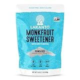 Lakanto Powdered Monk Fruit Sweetener With Erythritol, Powdered Sugar Substitute Sweetener For Baking & Cooking Waffles, Donuts, Cookies & More, Keto, Low Calorie, Low Carb, Vegan, Gluten Free, 1 Lb