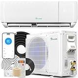YITAHOME 12000 BTU Mini Split Air Conditioner Heat Pump System, Wifi Enabled 20 SEER2 115V Inverter Ductless AC Cool Up to 750 Sq. Ft, Compatible with Alexa, Complete Installation Kit, White