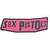 The Sex Pistols Patch Band Logo Official Embroidered Woven Iron On Size Accessory Size