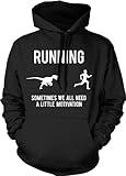 Crazy Dog T-Shirts Running Motivation Sweater Funny T shirt Sarcasm Humor Run Novelty Hoodie Funny Sweater Fitness Hoodie Cool Dinosaur Pullover Novelty Sweatshirt Black 3XL