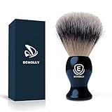 Luxury Shaving Brushes For Men by Echolly-Super Strong NO Shedding Bristle Shave Brushes for Men-Smooth Acrylic Handle Legacy Shave Brush-Rich and Fast Lather Shaving Cream Brush Gifts for Fathers Day