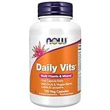 NOW Foods Supplements, Daily Vits™ with Fruit & Veggie Blend, Lutein and Lycopene, 120 Veg Capsules