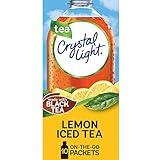 Crystal Light Sugar-Free Lemon Iced Tea On-The-Go Powdered Drink Mix 10 Count, Pack of 1