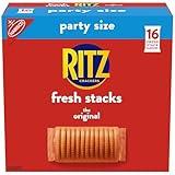 RITZ Fresh Stacks Original Crackers, Party Size, Travel Snacks, 23.7 oz (16 Multi Snack Packs)