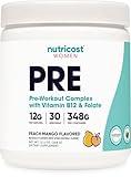 Nutricost Pre-Workout Powder for Women, Peach Mango, 30 Servings