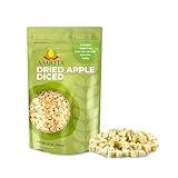 Amrita Dried Apples Diced 16 oz | No Sugar Added, Vegan, non-GMO, Gluten, Peanut, Soy and Dairy Free| Packed Fresh in Resealable Bags | Dehydrated Apples for Baking or Snacking