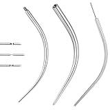BodyAce 14G 16G 18G 20G Curved Piercing Taper, Titanium Threadless Insertion Pin for Ear/Nose/Navel/Lip/Eyebrow, Screw On Assistant Tool Body Piercing Stretching Kit [16G(1.2mm) Mix]