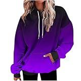 MXTPOV Plus Size Oversized Hoodies For Women Trendy Long Sleeve Drawstring Pullover Sweatshirts Winter Fashion Outfits 2024 deep purple L